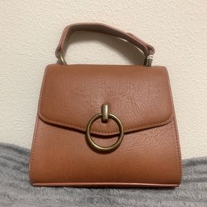 NWT brown leather satchel from Target!